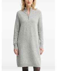 Marc O' Polo - Zip-Neck Mini Dress - Lyst