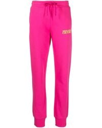 Versace Jeans Couture - Logo-Print Cotton Track Pants - Lyst