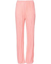 Forte Forte - Plisseehose Mit Geradem Bein - Lyst