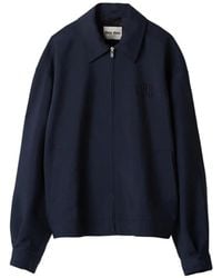 Miu Miu - Kid Mohair Blouson Jacket - Lyst