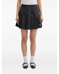 Sporty & Rich - Pleated Embroidery Mini Skirt - Lyst