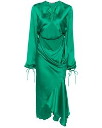 Acne Studios - Cut-out Silk Dress - Lyst