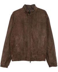 Moncler - Jacke aus Wildleder - Lyst