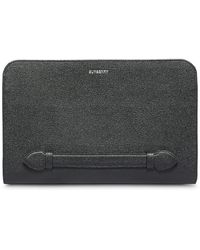 Burberry Clutch mit Rundumreißverschluss - Schwarz