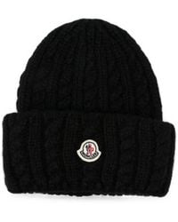 Moncler - Logo Wool Beanie - Lyst