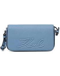 KARL LAGERFELD - Logo-Embossed Shoulder Bag - Lyst