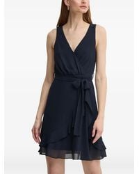 Morgan - Robe Volantée À Col V - Lyst
