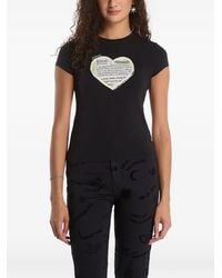 Desigual - Heart-Patch T-Shirt - Lyst