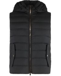 Moorer - Hooded Padded Gilet - Lyst
