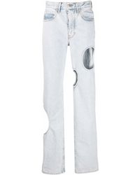 Off-White c/o Virgil Abloh - Meteor Straight-leg Jeans - Lyst