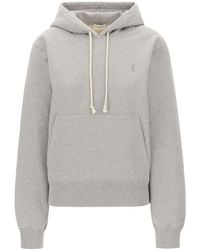 Saint Laurent - Cassandre Embroidered Hoodie - Lyst