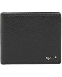 agnès b. - Leather Bi-Fold Wallet - Lyst