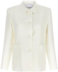 MISENITHE - Scarlett Raw-Hem Blazer - Lyst