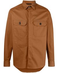 Zegna - Cotton Shirt Jacket - Lyst