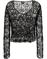 Tom Ford - Boat-Neck Open-Knit Top - Lyst