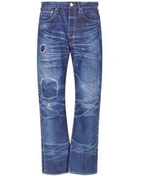 Junya Watanabe - Vaqueros Con Efecto Patchwork Y Diseño Envejecido - Lyst