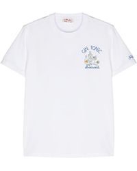 Mc2 Saint Barth - Cocktail-print Cotton T-shirt - Lyst
