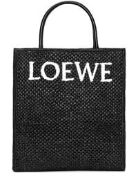 Loewe - Raffia Top Handle Tote Bag - Lyst