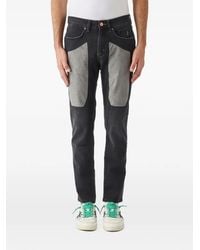 Jeckerson - James Patch-Detail Slim-Fit Jeans - Lyst
