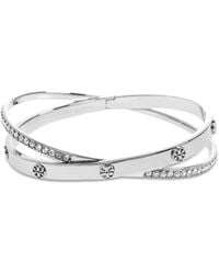 Tory Burch - Crystal-Embellished Bracelets - Lyst