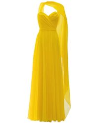 Gemy Maalouf - Cape-Detail Draped Dress - Lyst