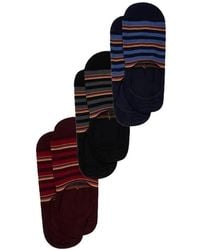 Paul Smith - Drie Paar Gestreepte Sokken - Lyst