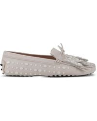 Tod's - Gommino Loafer Mit Fransen - Lyst