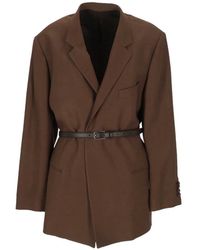 ARMARIUM - Giacca Con Cintura - Lyst