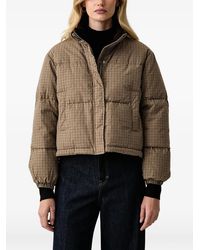 Silvian Heach - Gingham-Check Puffer Jacket - Lyst