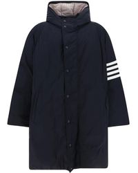 Thom Browne - Parka Acolchada Con Capucha Y Motivo 4-Bar - Lyst