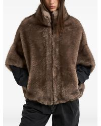 Valentini - Faux-Fur Short-Sleeve Jacket - Lyst