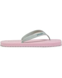 Palm Angels - Logo-Print Two-Tone Flip Flops - Lyst
