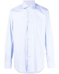 Barba Napoli - Button-up Stretch-cotton Shirt - Lyst