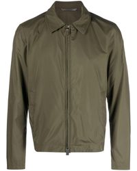 Canali - Goatskin Zip-up Shirt Jacket - Lyst
