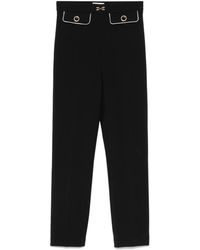 Elisabetta Franchi - Tailored Trousers With Piped-Trim Detailing - Lyst