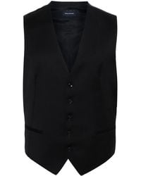 Tagliatore - Panelled Virgin Wool Waistcoat - Lyst