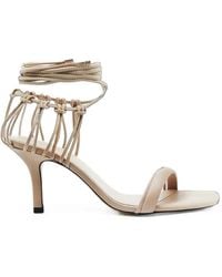 Patrizia Pepe - Lace-Up Cage Sandals - Lyst