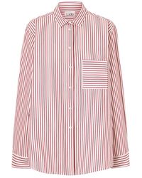 Lido - Striped Oversized Shirt - Lyst