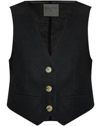Forte Forte - Button-Front Waistcoat - Lyst