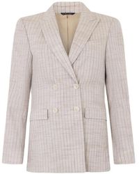 Brooks Brothers - Blazer Croisé À Fines Rayures - Lyst