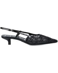 Gucci - Gg-Monogram Crystal-Embellished Slingback Pumps - Lyst