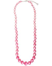 Emporio Armani - Resin Beaded Necklace - Lyst