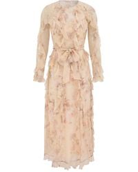 Zimmermann - Hypnotic Frill Maxi-Jurk Met Ruches - Lyst