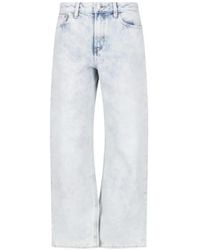 Calvin Klein - Acid-Wash Straight-Leg Jeans - Lyst