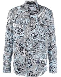 Philipp Plein - Paisley-Print Long-Sleeved Shirt - Lyst