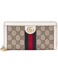 Gucci Leather Ophidia Gg Supreme Zip Around Wallet - Save 22% - Lyst