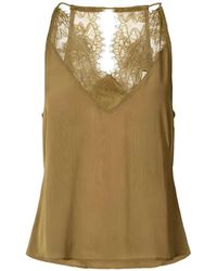 Rabens Saloner - Jodie Lace-Trimmed Camisole Top - Lyst