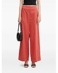 Liu Jo - Embellished Wide-Leg Trousers - Lyst