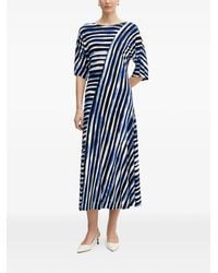 Joseph Ribkoff - Striped Midi Dress - Lyst