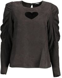 Desigual - Heart-Cutout Puff-Sleeve Blouse - Lyst